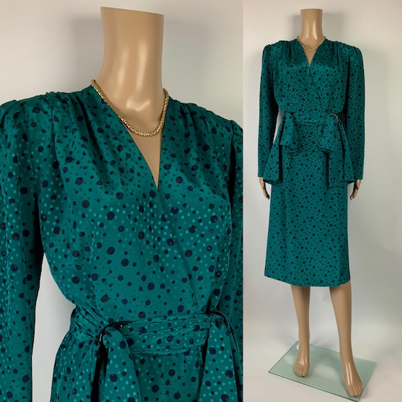 80s PIERRE BALMAIN Dramatic Constructed Dress / V… - image 2