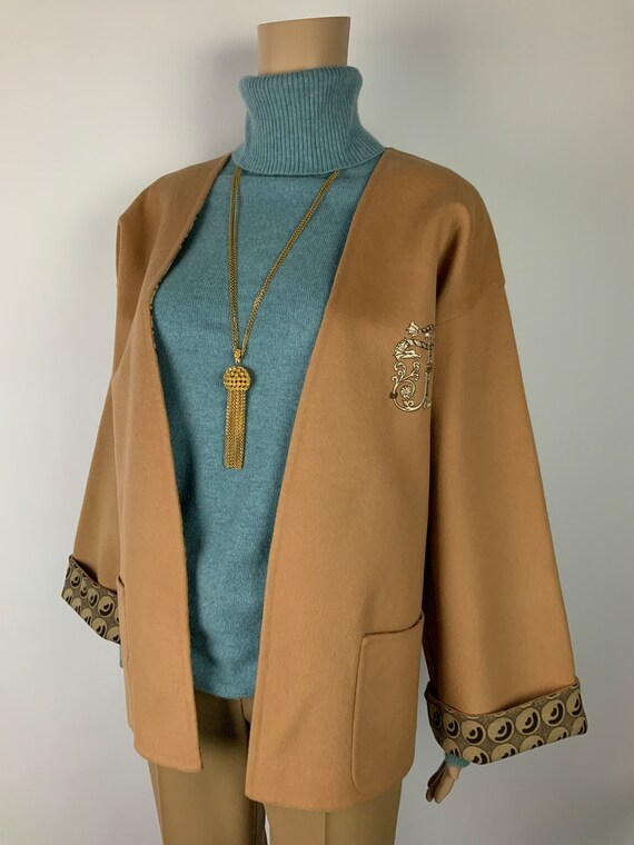 JESURUM 1970's Vintage Luxury Angora Wool Jacket … - image 3