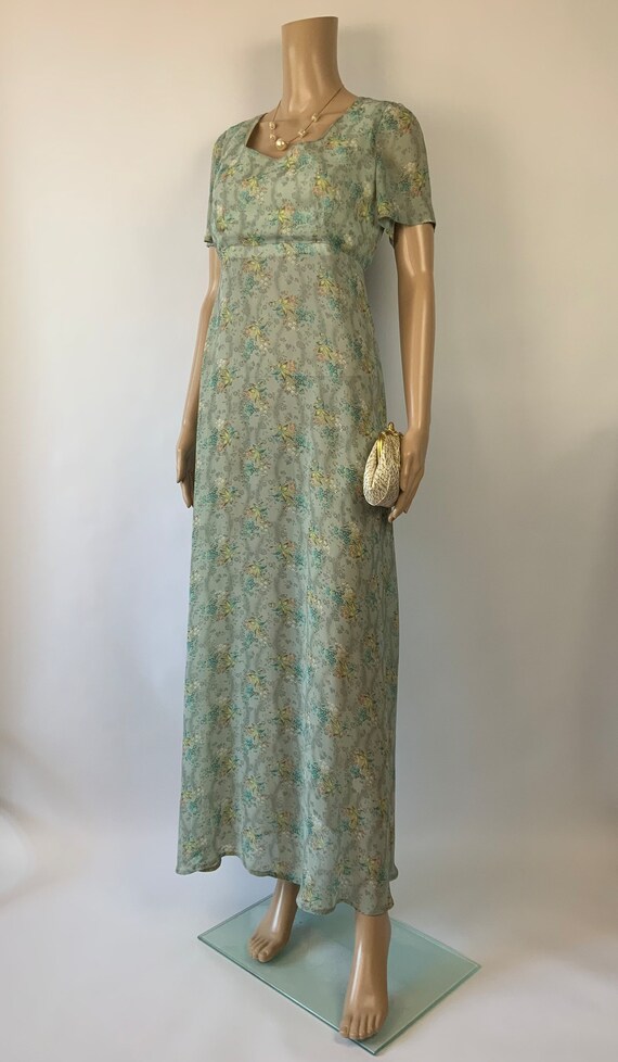 Sweet Rare  Soft Cotton Ditsy Floral 70s Maxi Dress by Liz Williams