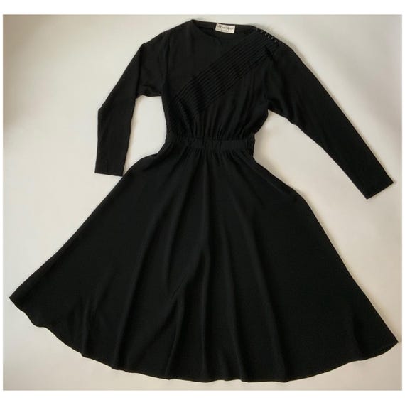 open lace back dress Elegant Sexy Fashion Handmade Bow Slim Princess Puff Dress Cocktail Lbd Little Black Dress Dinner Party -Lucian L