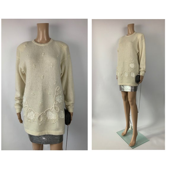 RARE F/W 1988 Pearl & Cableknit Cardigan, Authentic & Vintage