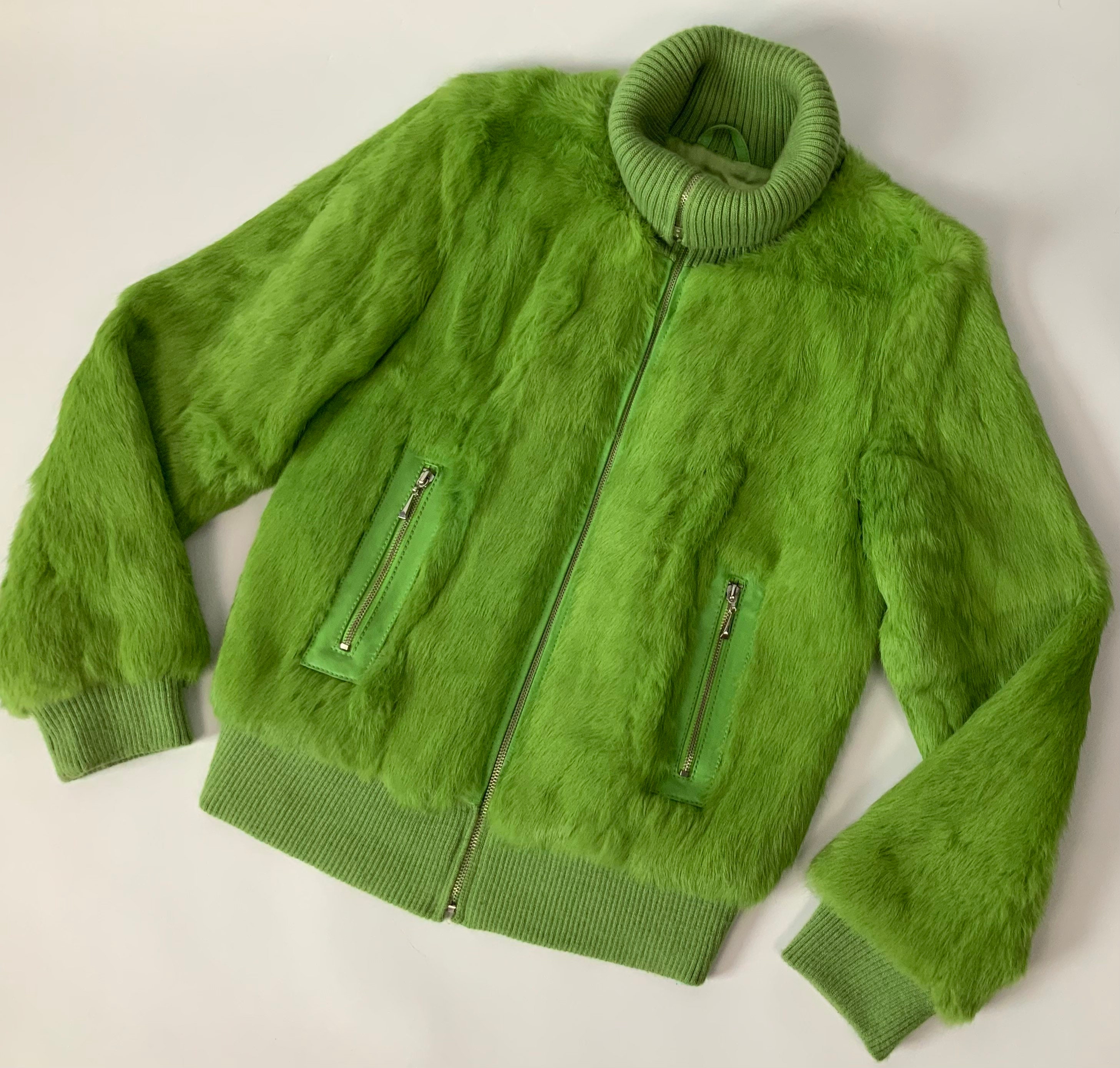 00’s archive fur jacket n2b似 ma-1 y2k 緑 00's archive fur jacket n2b似 ma-1 y2k 緑 - メルカリ