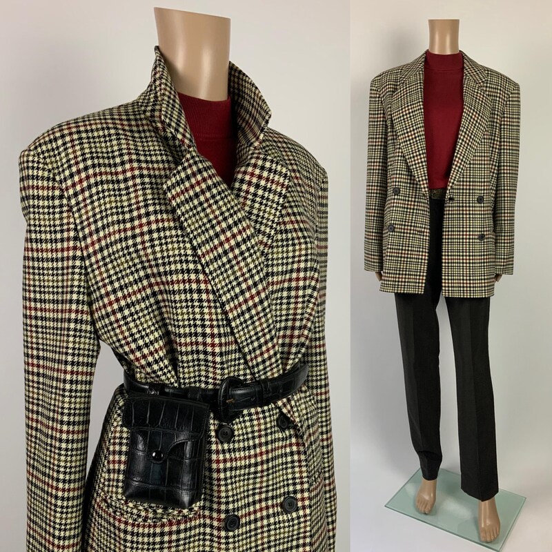 Houndstooth Blazer Jacket