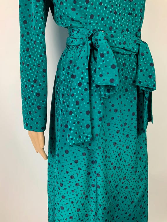 80s PIERRE BALMAIN Dramatic Constructed Dress / V… - image 1