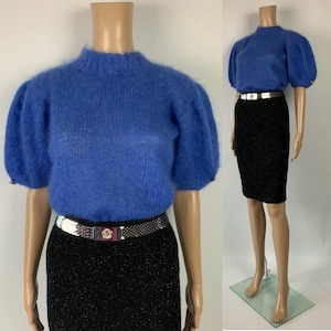 ESCADA COUTURE 90s Sparkly Wool Knit Pencil Skirt / 1995 Documented Vintage