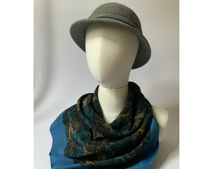 Wool Rousier KANGOL Vintage Wool Grouser Hat / 1980's Boiled Wool Bucket Hat Grey ...