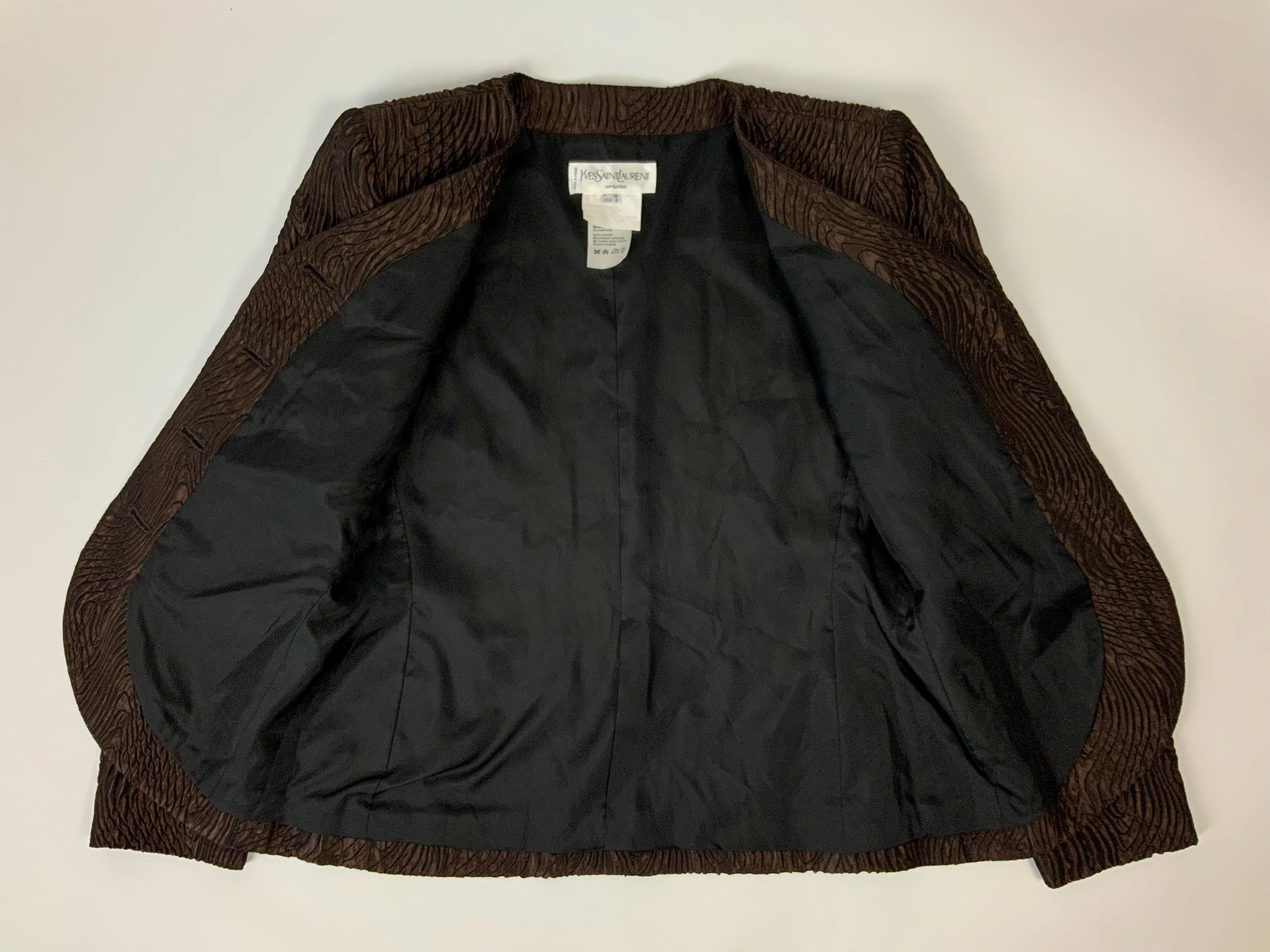 イヴ・サンローラン 80年代ヴィンテージ ブロンズブラウン ブレザー