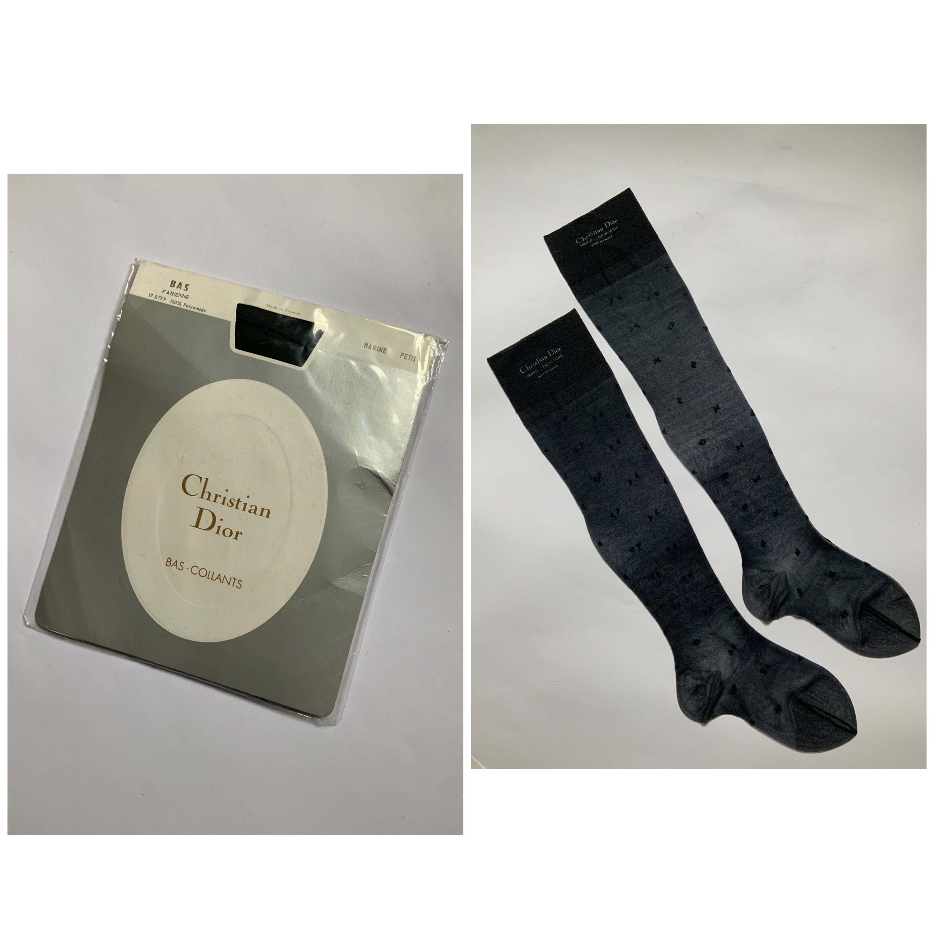 Tights Polyamide Silk Lys Christian Dior Slim Prunellia Size 8 1/2 (1) New