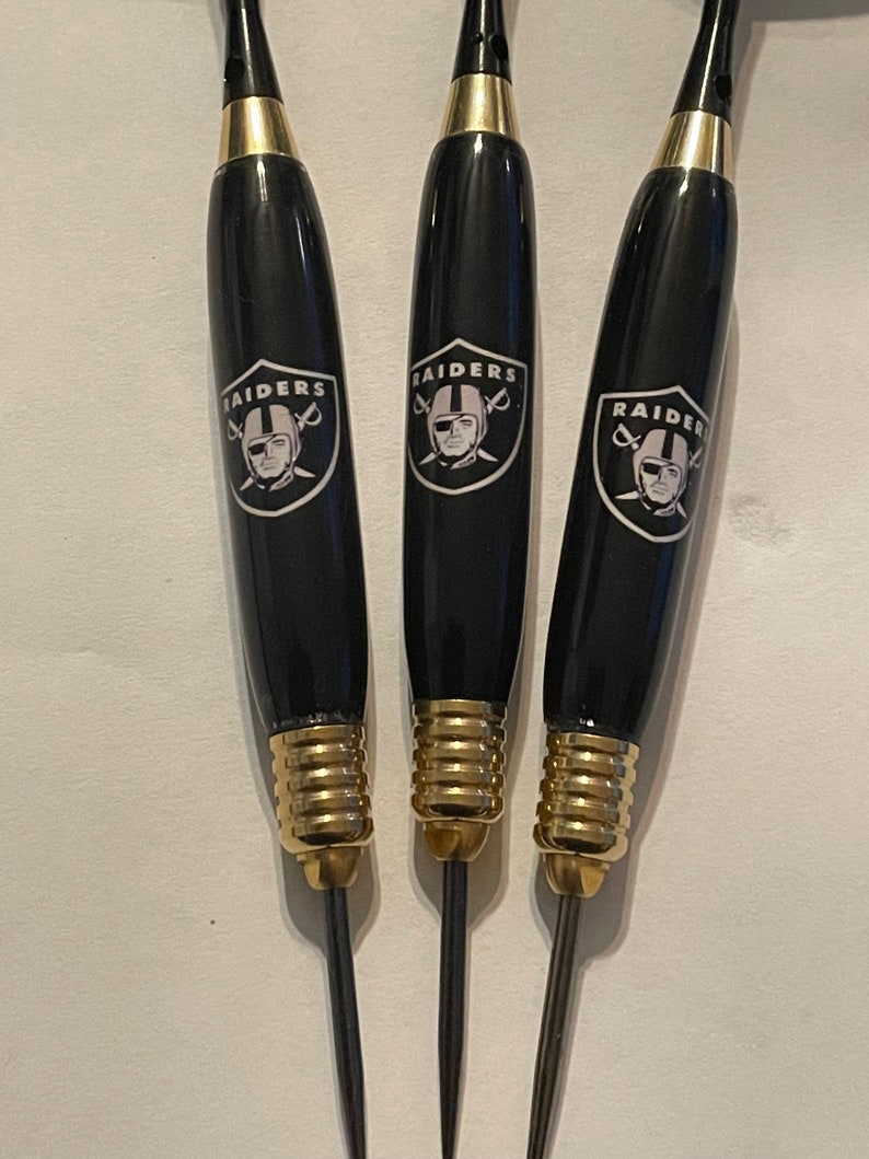 Handcrafted Raiders Darts Etsy