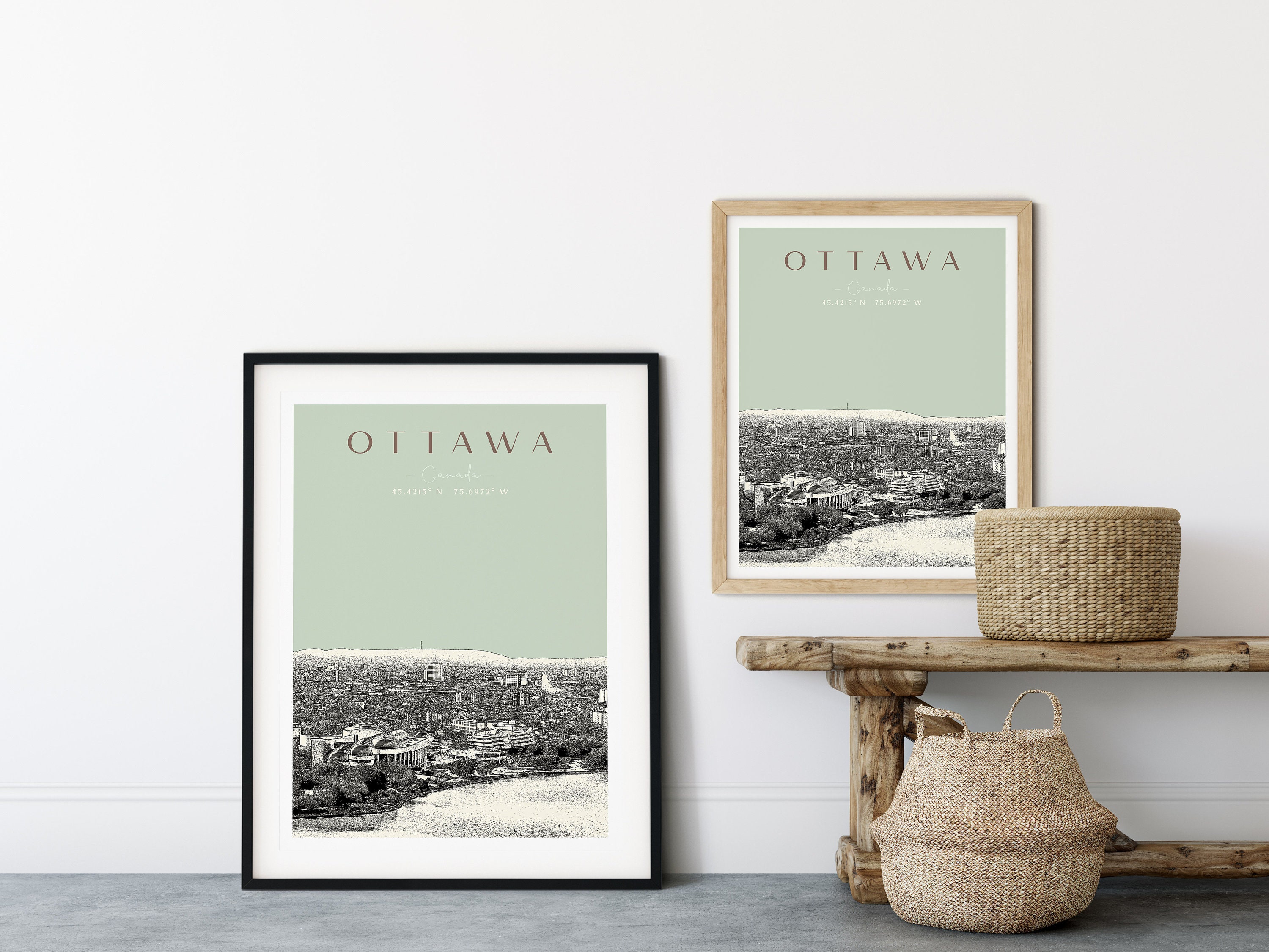 Ottawa Wall Art Decor Modern Canada Cityscape Print at Home | Etsy