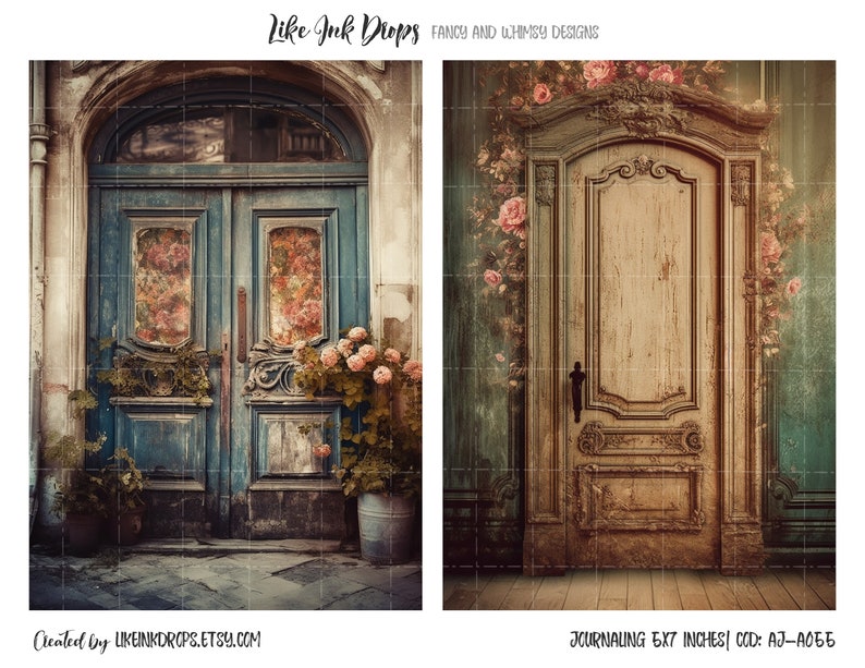 Collection for Junk Journal: Printable Victorian Atc and Journaling ...