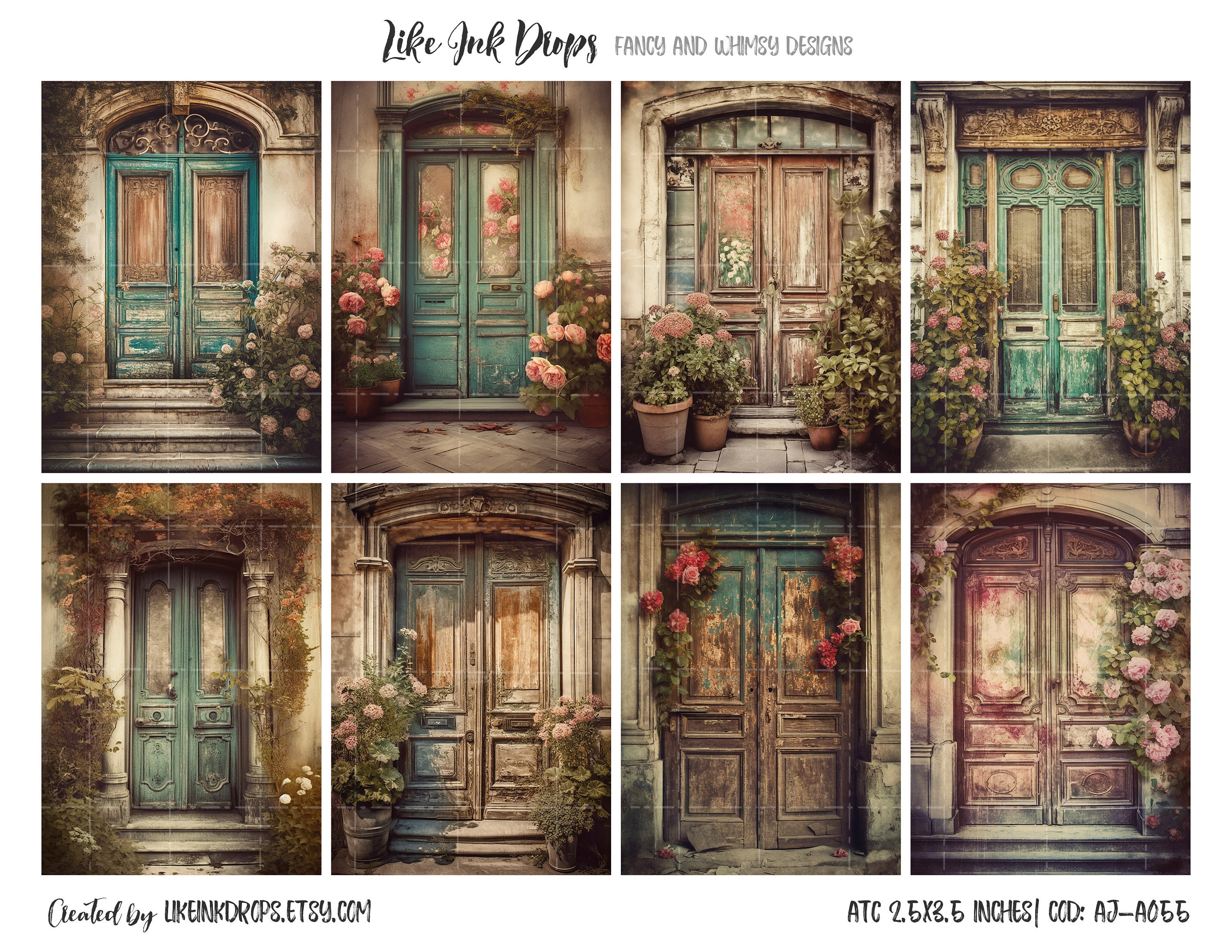 Collection for Junk Journal: Printable Victorian Atc and Journaling ...