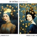 Printable Blue and Gold Junk Journal Pages Collection: Surreal ...