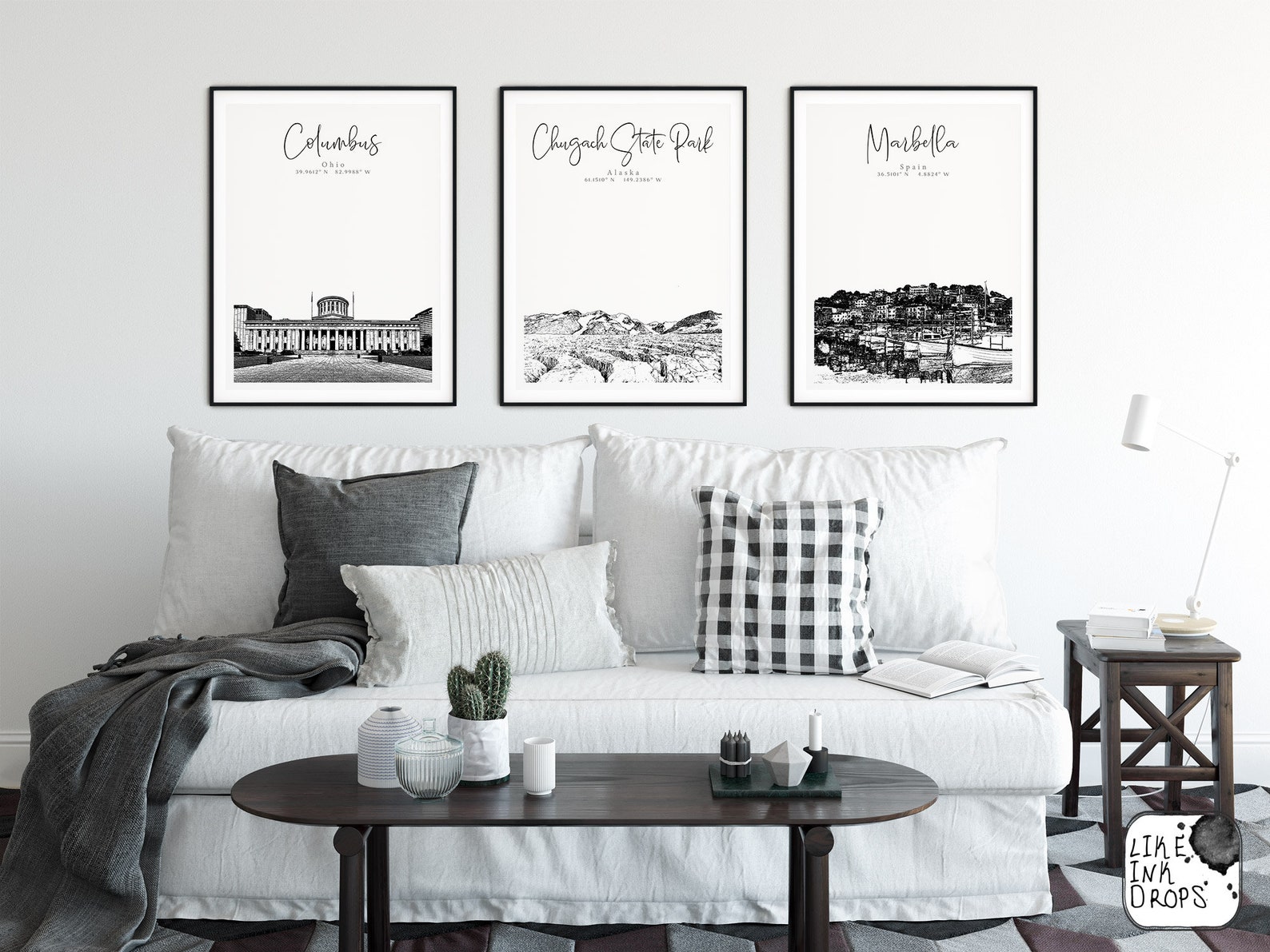 Marbella contemporary wall art decor Spain cityscape Europe Etsy España