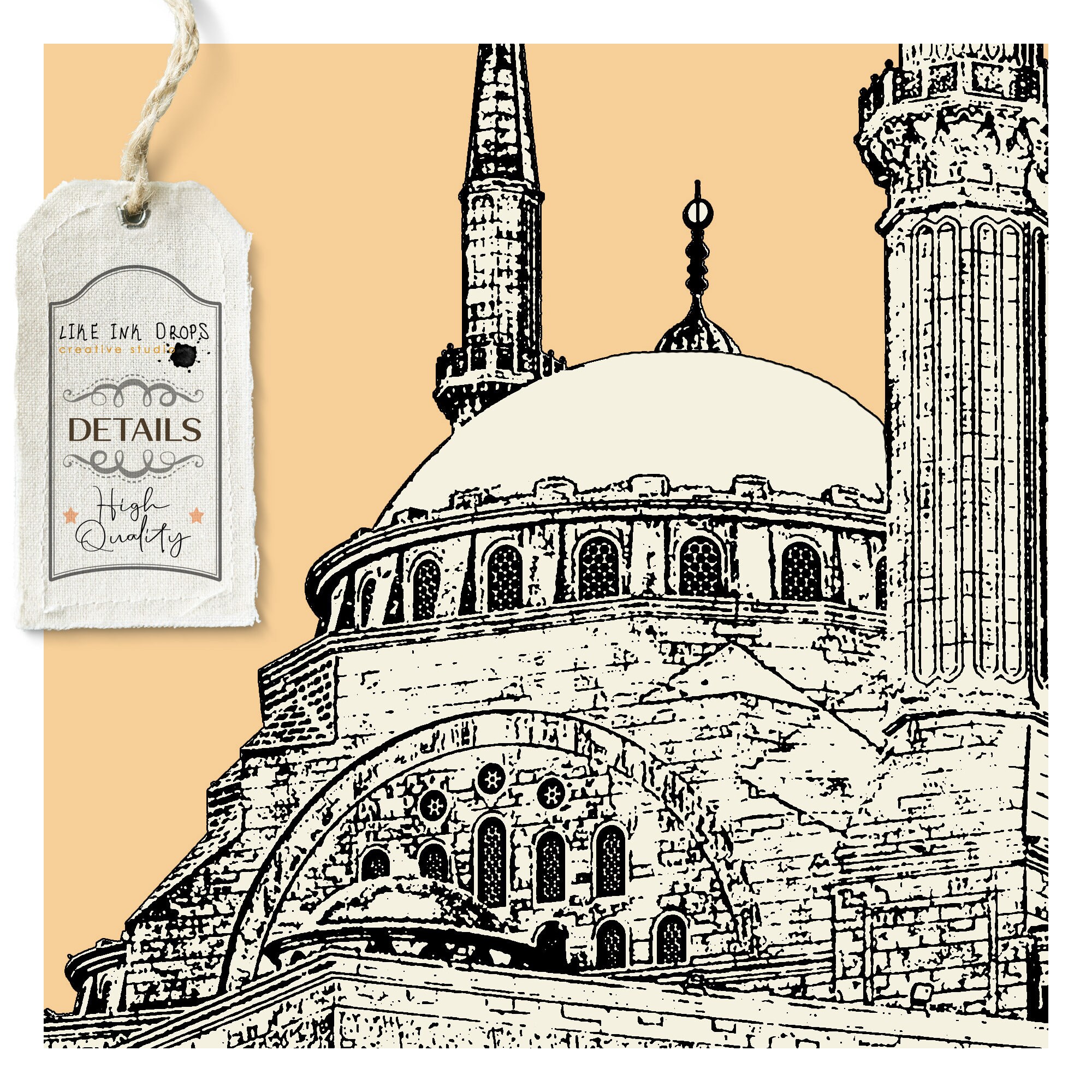 Beirut wall art Lebanon poster Lebanese gift Mosque minimalist Etsy