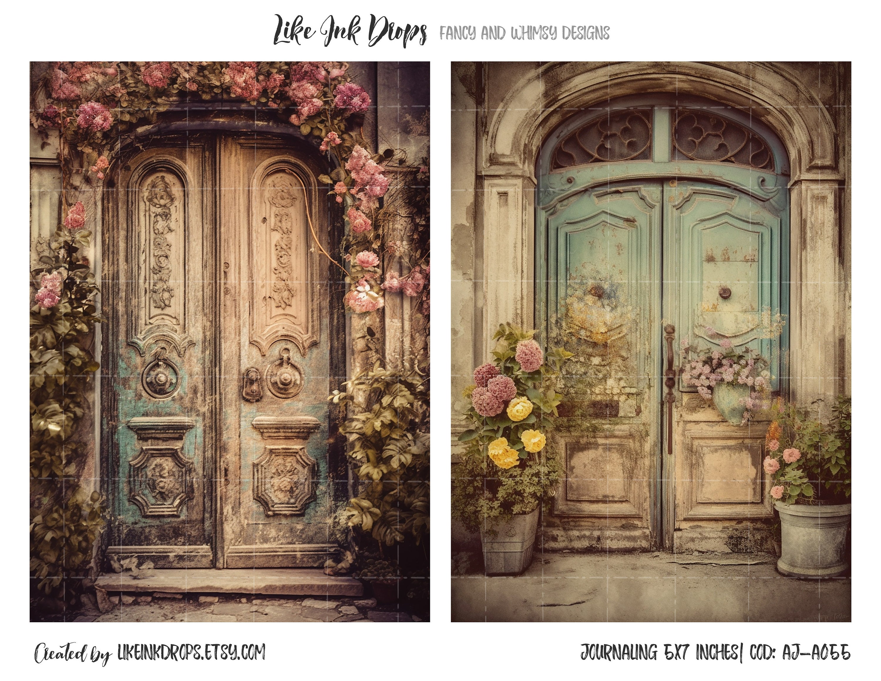 Collection for Junk Journal: Printable Victorian Atc and Journaling ...