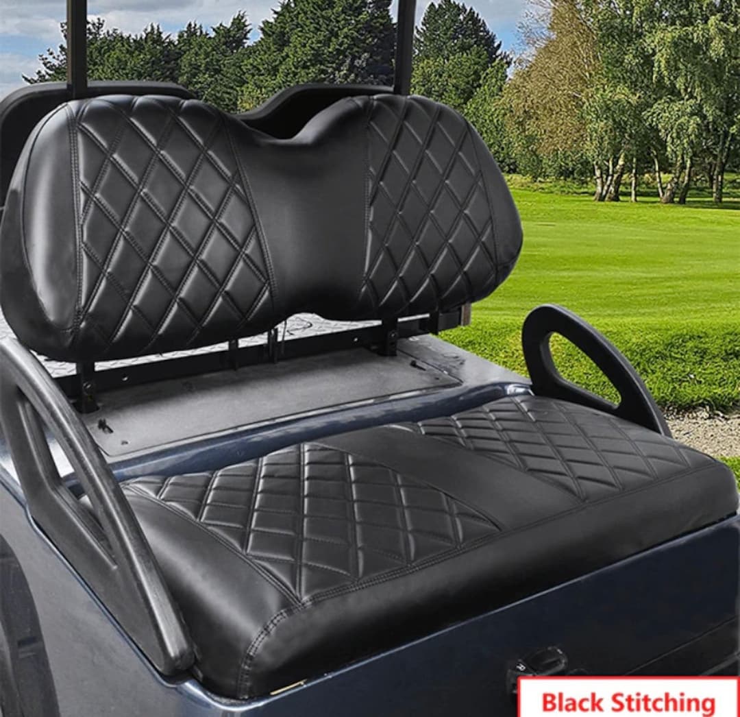 Golf Cart Seat Cover Club Car Precedent Black - Etsy