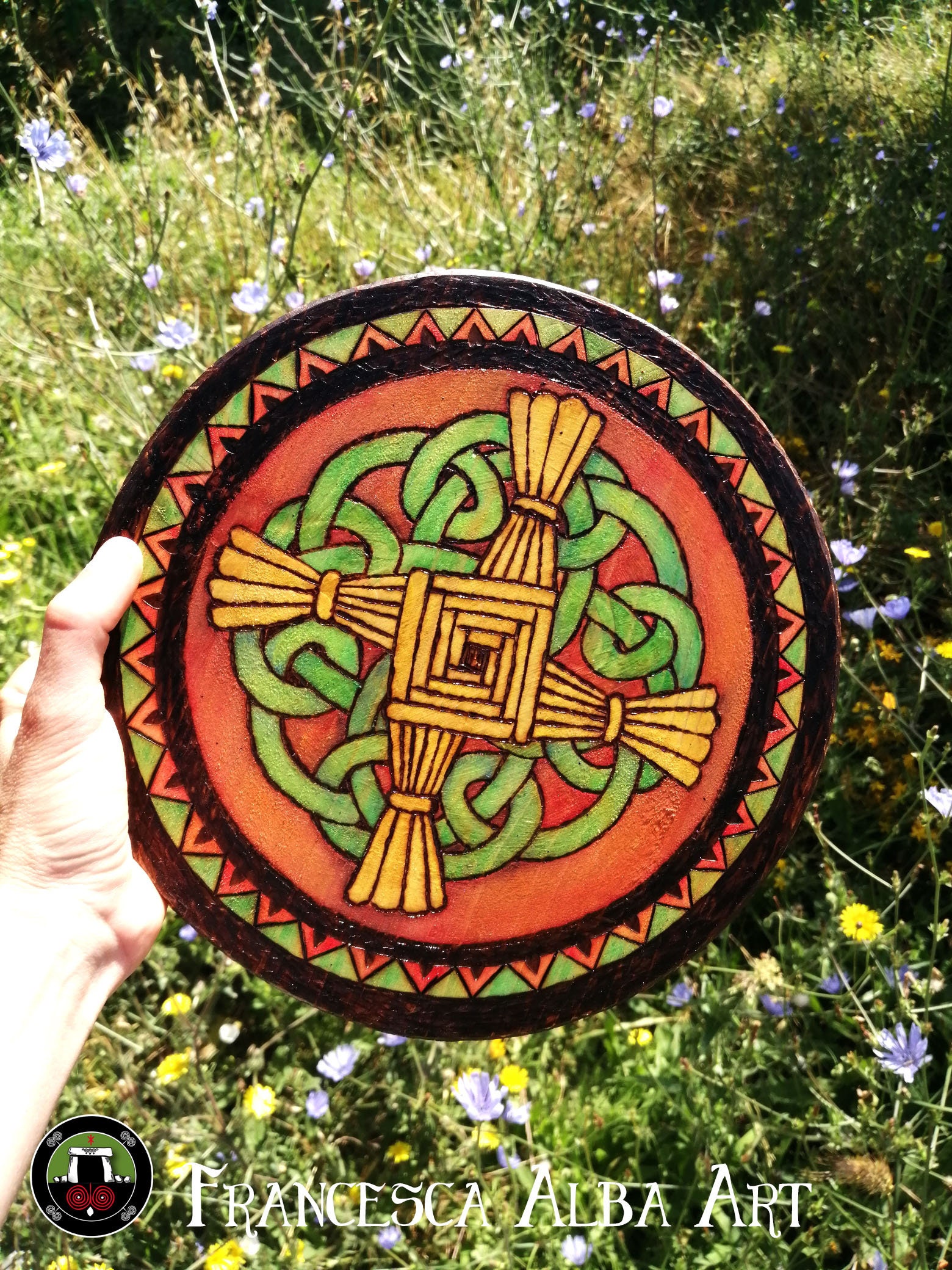 Brigid's Cross, Pyrography, Goddess Brigid, Celtic Art - Etsy