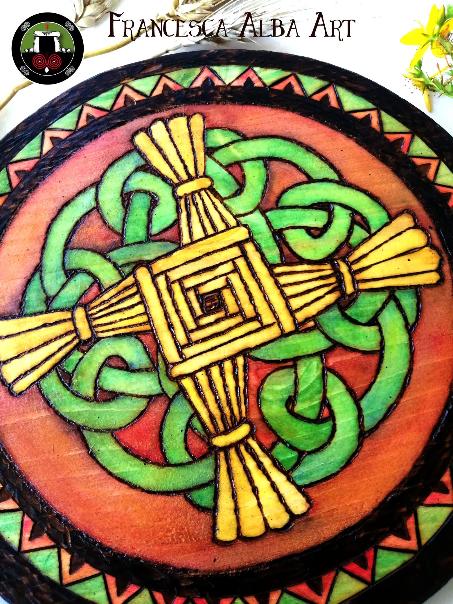 Brigid's Cross, Pyrography, Goddess Brigid, Celtic Art - Etsy