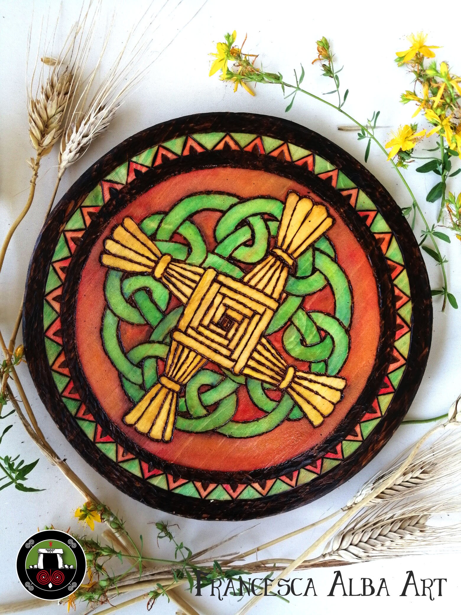 Brigid's Cross, Pyrography, Goddess Brigid, Celtic Art - Etsy