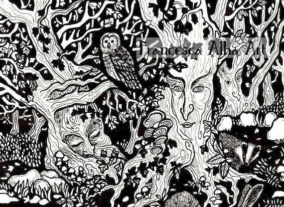 Pen & Ink Art & Collectibles Drawing & Illustration ink illustration ...