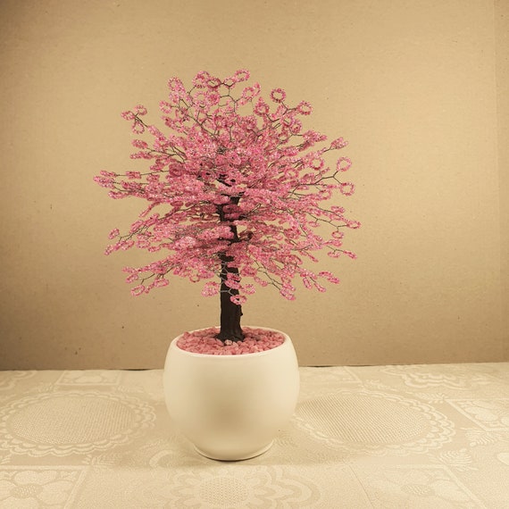 Árbol De Flor De Cerezo Artificial (japonés)*rosa Y *blanco