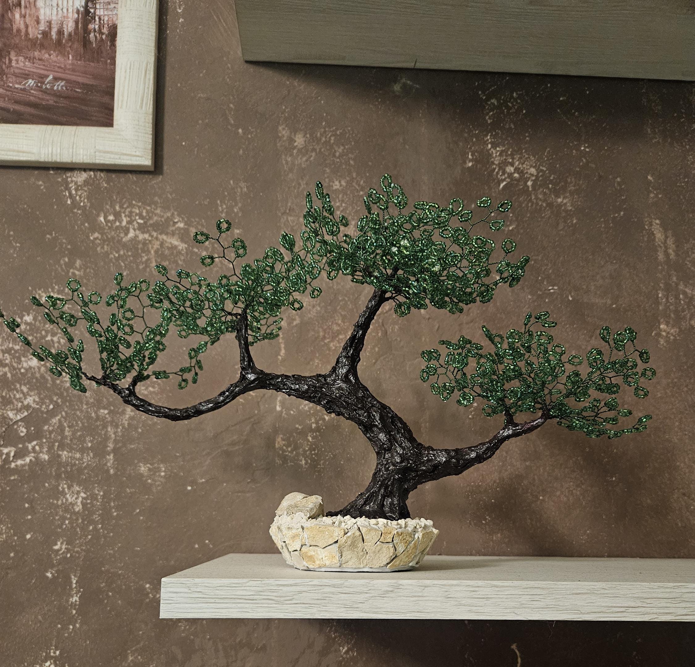 コンクリート盆栽 流木オブジェ ディスプレイ 高級感 スタイリッシュ