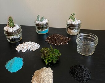 Mason Jar Terrarium Kit - DIY - plant NOT included