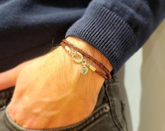 Leather Horseshoe Bracelet Charm Bracelet Horse Lover horse rider personalised gift for him thoughtful horse gift leather bracelet charm
