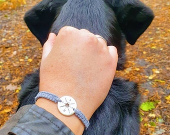 Compass Friendship Bracelet charm bracelet Distance gifts Travel Adventurer thinking of you gap year gift adventure awaits travelling gift