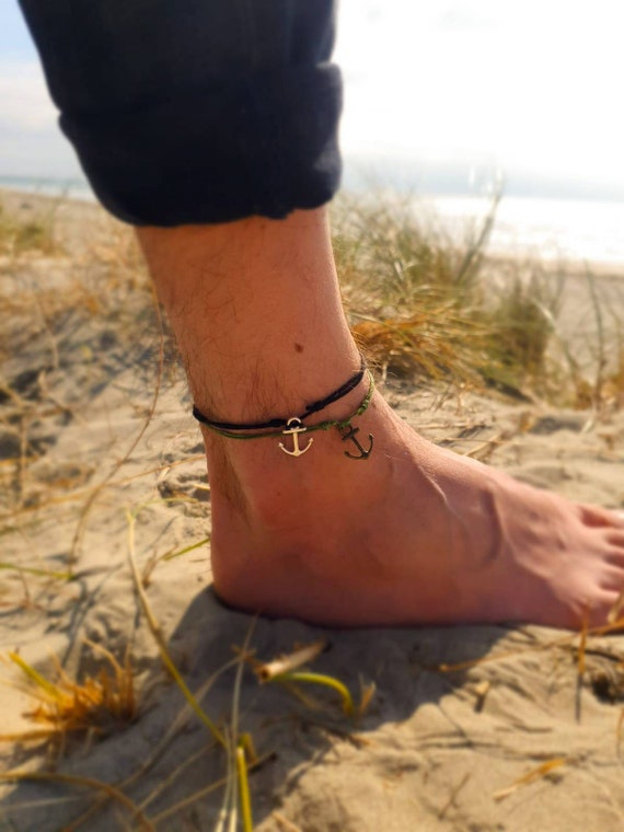 Nautical Anklets Turtle Anklet Anchor Anklet Beach Turtle Sea Life