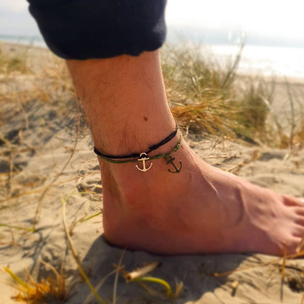 Nautical Anklets turtle anklet Anchor Anklet Beach Turtle Sea life Gift charm ankle bracelet Gift for Friends Anchor Jewellery nautical gift