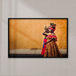 Palenqueras, Fruit ladies in Cartagena, Colombia, Digital Download, Wall Art Print