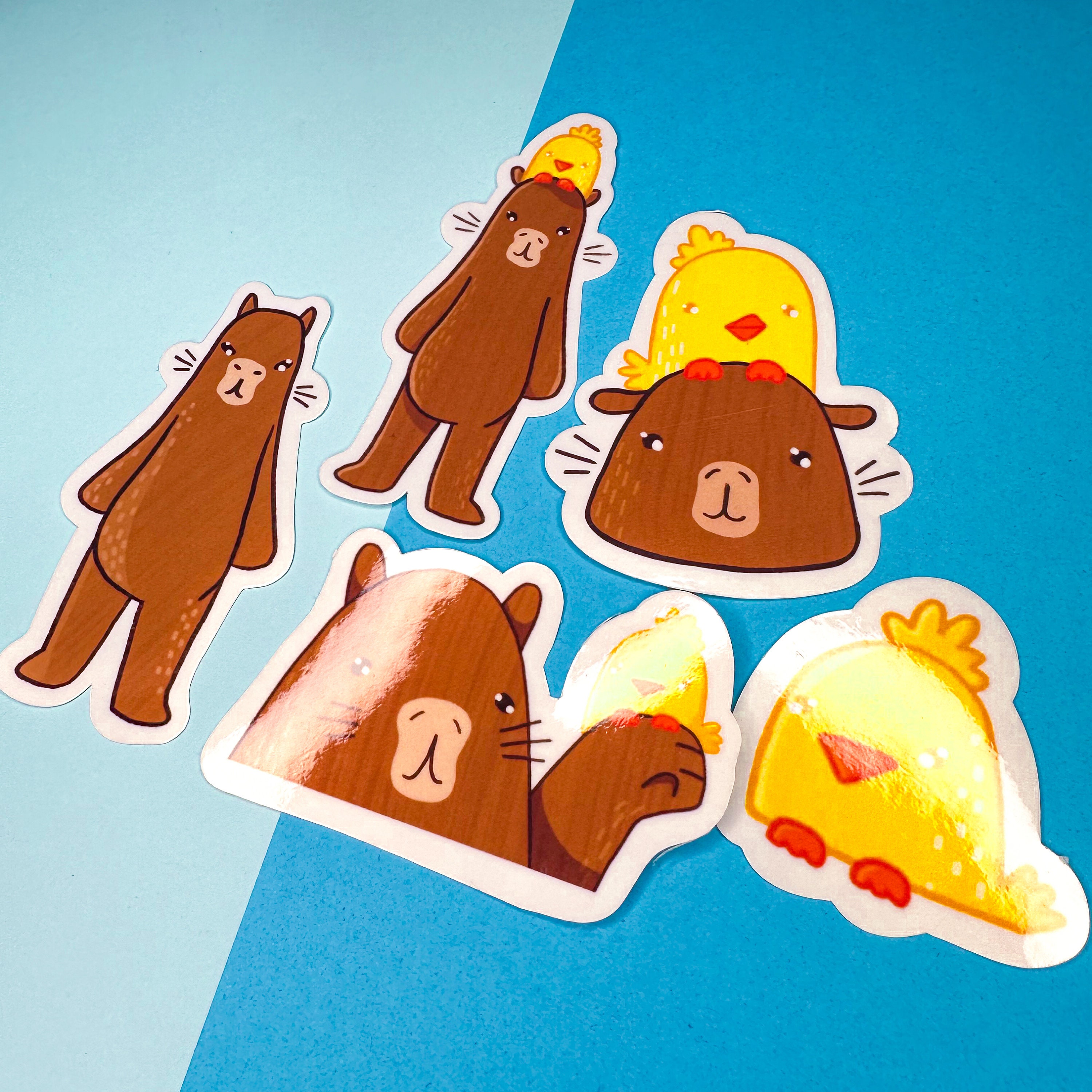 Capybara Sticker Set, Sticker, Capybara, Capybara Sticker, Waterproof ...