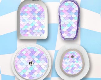 Mermaid Diabetes Stickers, Dexcom G6 & G7, Freestyle Libre, Omnipod, Diabetes Stickers, Diabetic Stickers, Device Stickers