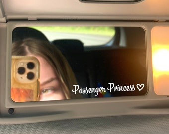 Passenger Princess Decal Sticker, Car Accessory, Car Sticker, Car Decal, Passenger Princess, Passenger Princess Sticker, Mirror Decal, Car