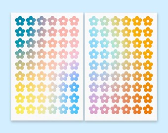 Flower Decoration Sticker Sheet Bundle, Stickers, Deco Stickers, Scrapbooking, Planning Stickers, Scrapbook Stickers, Flower Sticker, Deco