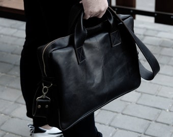 Leather messenger bag, Mens Bag, Leather travel bag, Messenger bag, Shoulder Bag for men, Notebooks case, Mens Crossbody Bags, Gifts for men