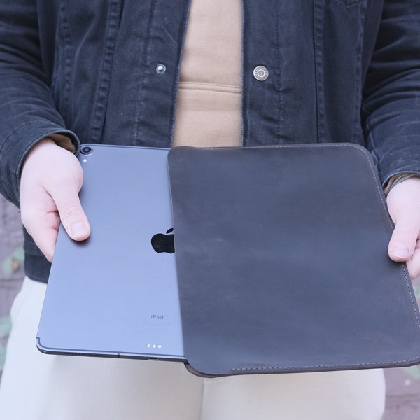 Lederhülle iPad Air 5 / iPad Pro 11 m1 / Ledertasche für 10.9/ 11/12.9 Zoll / Geschenke für Ihn / iPad mini 6 Gen Ledertasche