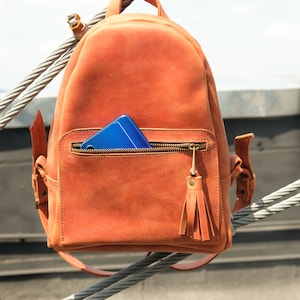 Petit sac à dos en cuir, sac à dos en cuir pour femmes, sac à dos en cuir pour filles, petit sac en cuir, cadeau pour elle, sac à dos personnalisé personnalisé