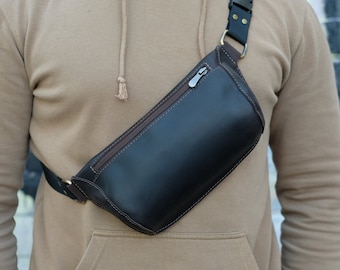 Leather Fanny Pack, Belt bag, Hip bag, Bum bag, Festival bag, Clothing fanny pack, Leather Hip Bag, Leather Fanny packs, Christmas gift