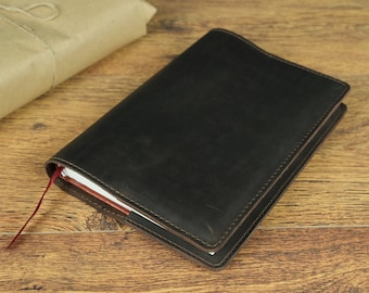 Personalized Leather Journal cover, Free Initials, Moleskine cover, Hobonichi A5, Personalized Leather Case, Journal folio, Leather Notebook