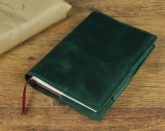 Personalized leather bible cover / Leather book cover / Leather notebook cover/ A5 notebook cover / A6 notebook cover / Leuchtturm1917