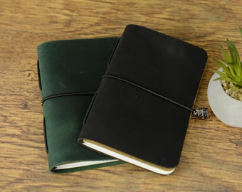 Personalisierte Field Notes Hülle, Notebook Cover aus Leder A6, Buchhülle aus Leder Moleskine Pocket, Hobonichi Techo A6, Weihnachtsgeschenke