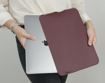 Ledertasche für MacBook Pro 13 2020, 16 Zoll Laptop Tasche, 15 Zoll Macbook Pro Tasche, MacBook Air M1 2020, Kostenlose Initialen