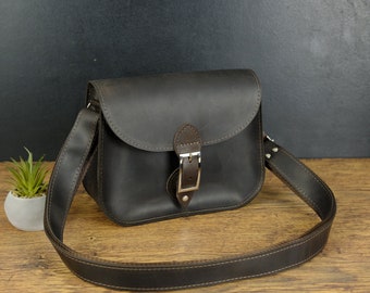 Personalized minimalist Leather purse, Leather Shoulder Bag, Leather Crossbody Bag for Women, Handmade Leather Small Handbags, Gift for her
