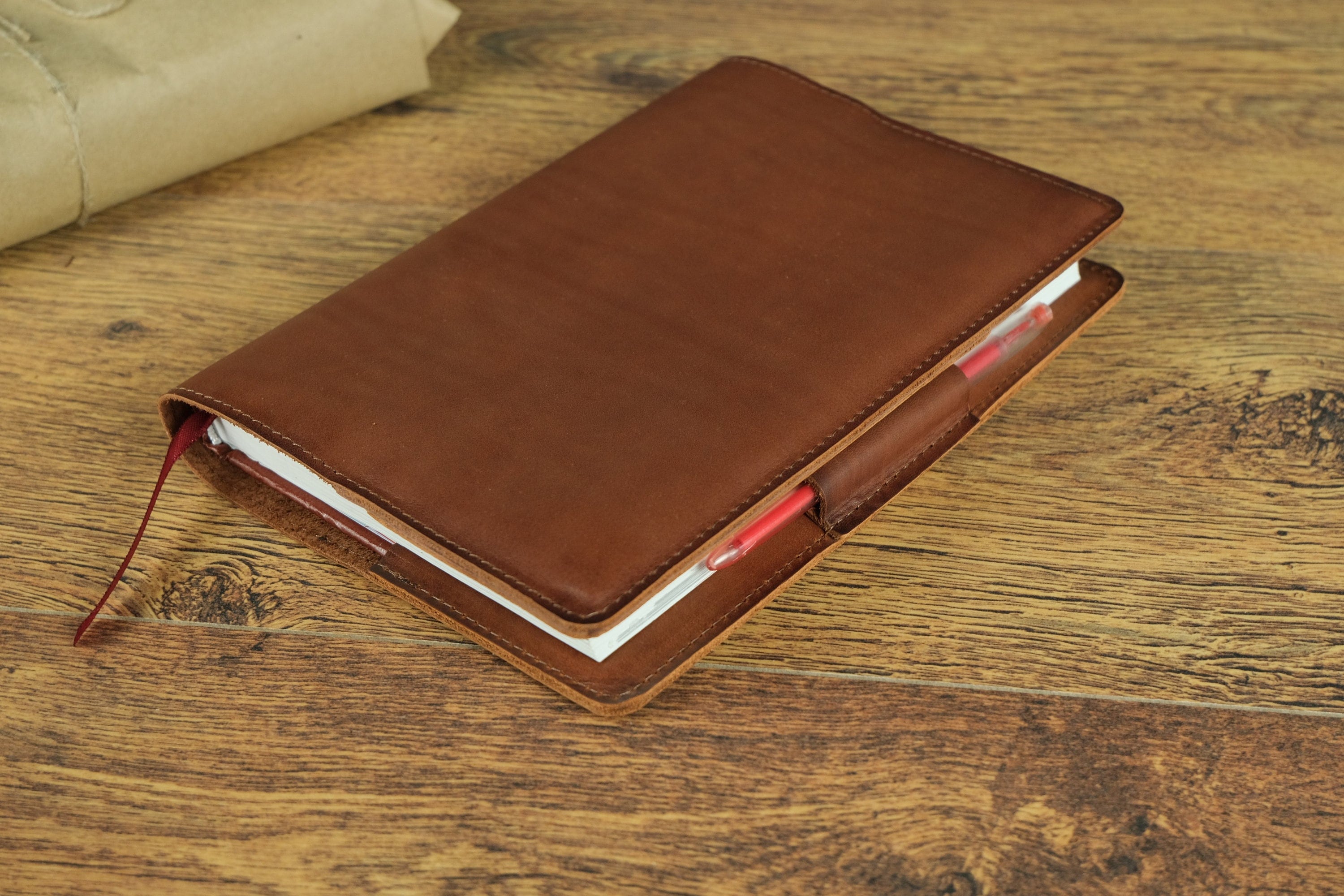 Hobonichi Leather Notebook Cover / Leather Book Cover / Etsy