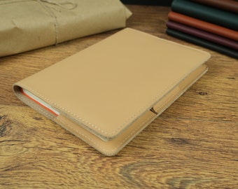 Hobonichi Leather notebook cover / Leather book cover / Leather bible cover / A6 notebook cover / A5 notebook cover / Personalized / Gift