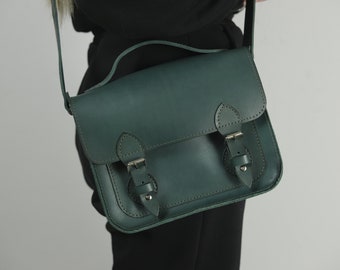 Gepersonaliseerde lederen schoudertas / Crossbody leren tas / leren tas / leren tas dames / kerstcadeau voor haar / leren tas