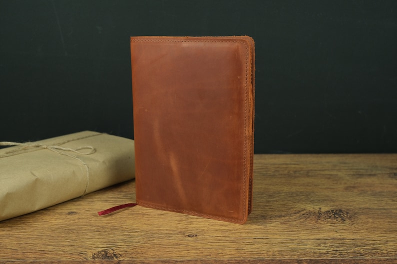 Personalized leather bible cover / Leather book cover / Leather notebook cover/ A5 notebook cover / A6 notebook cover / Leuchtturm1917 image 3